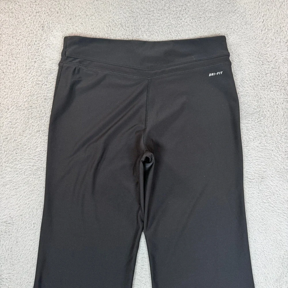 Nike Dri-FIT Womens Black Bootcut Yoga Pants Size Large Tall LT Stretch Gym